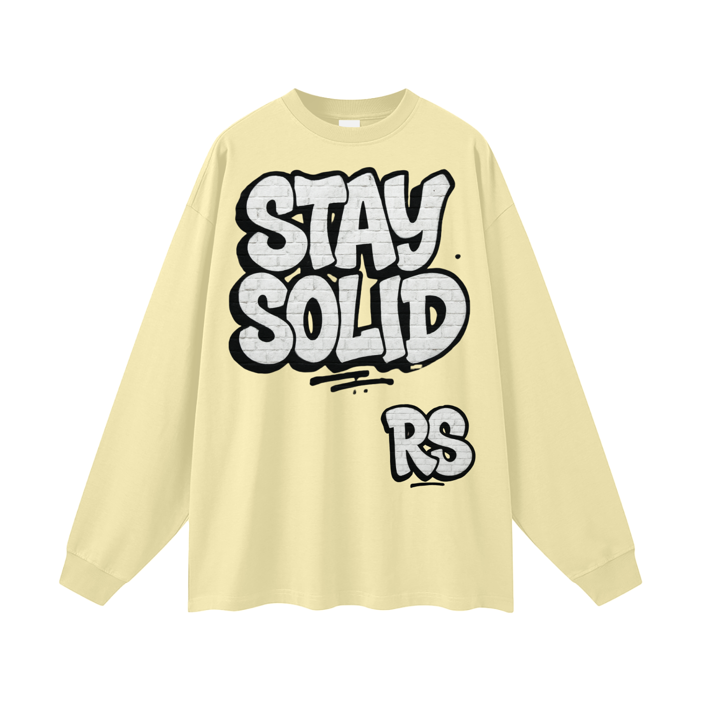 Stay solid street  Cotton Long Sleeve Tee