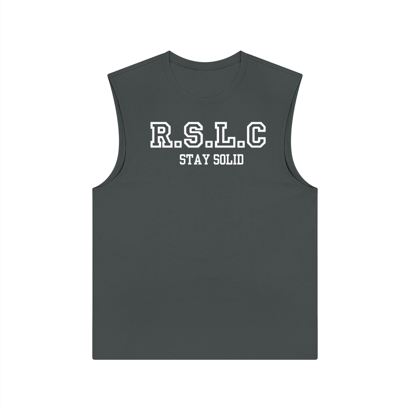 R.S.L.C Varsity White Performance Tank Top