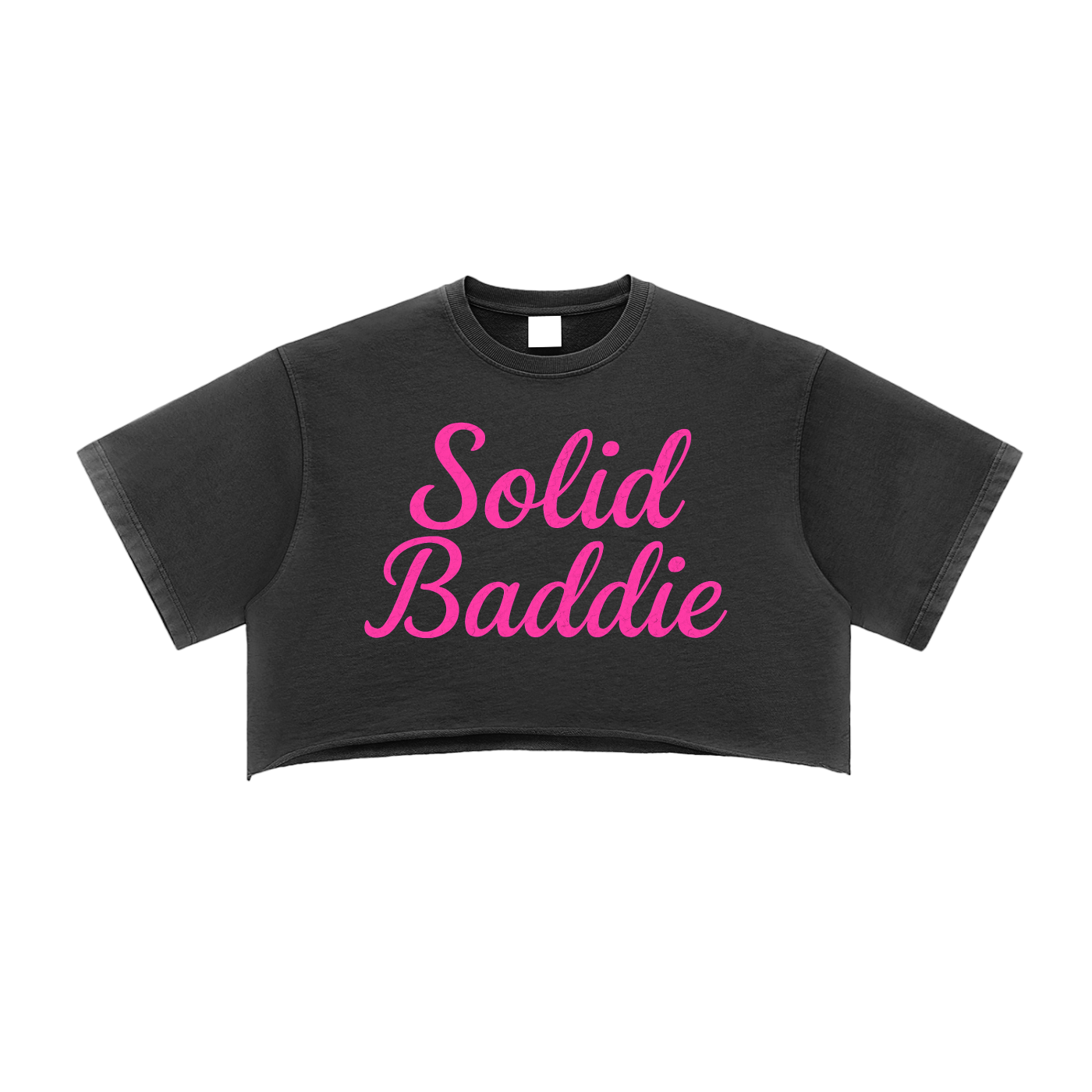 Solid Baddie Long Crop Top