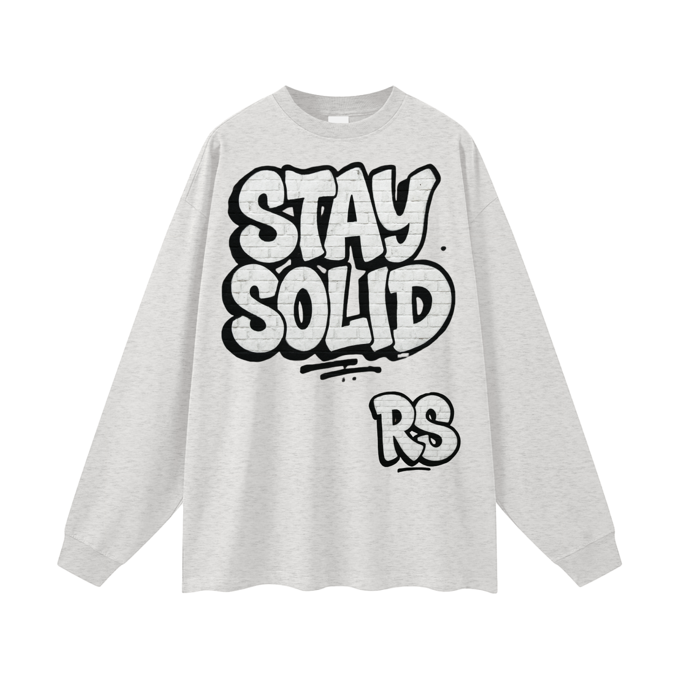 Stay solid street  Cotton Long Sleeve Tee