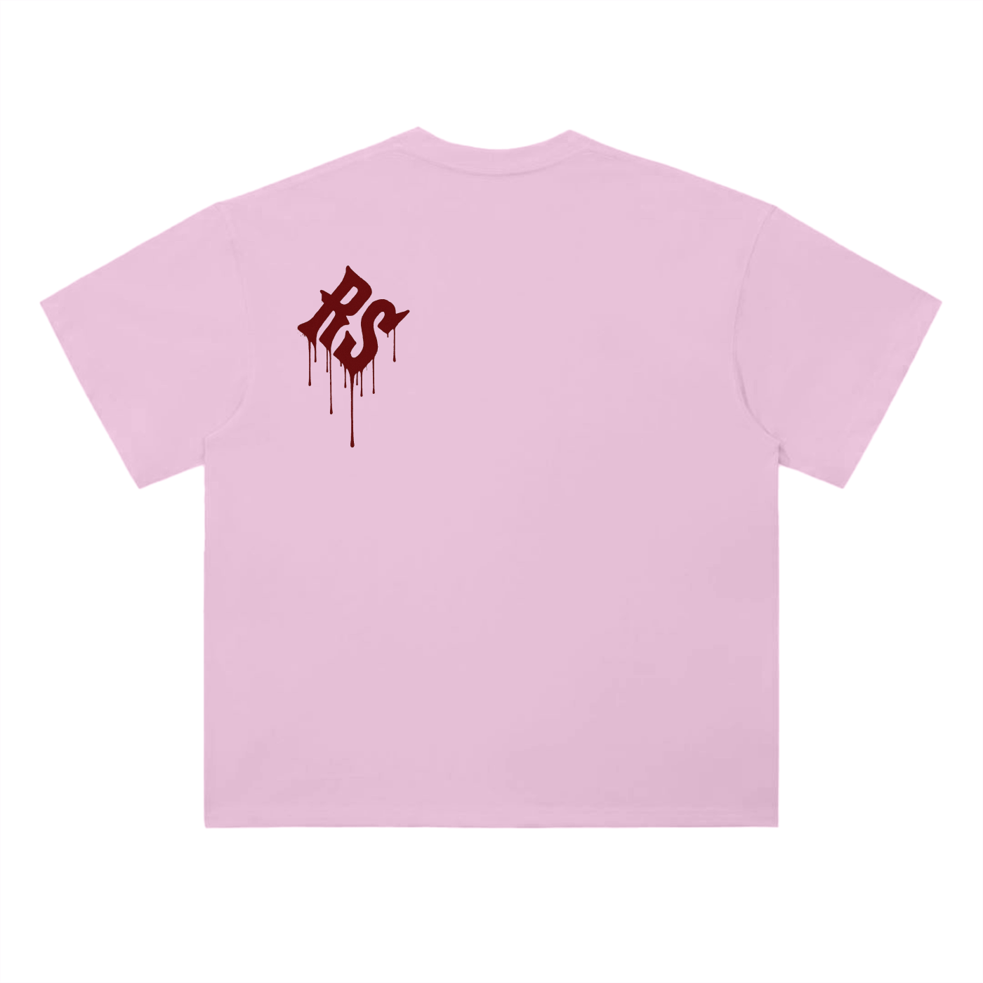 Graffiti Red Drop Shoulder Tee