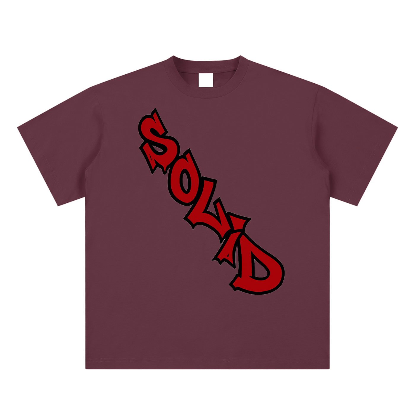 Solid Crossbody Red Tee