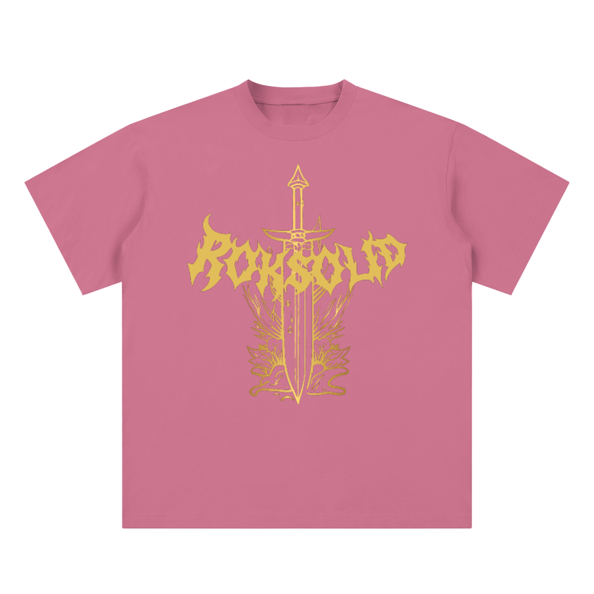 Solid Metal Gold Blade Tee