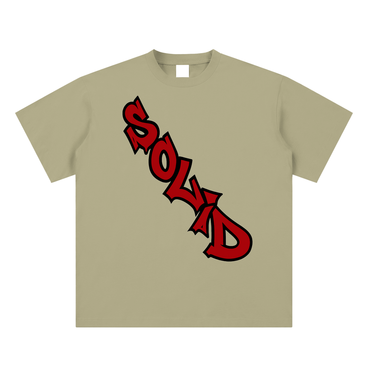 Solid Crossbody Red Tee