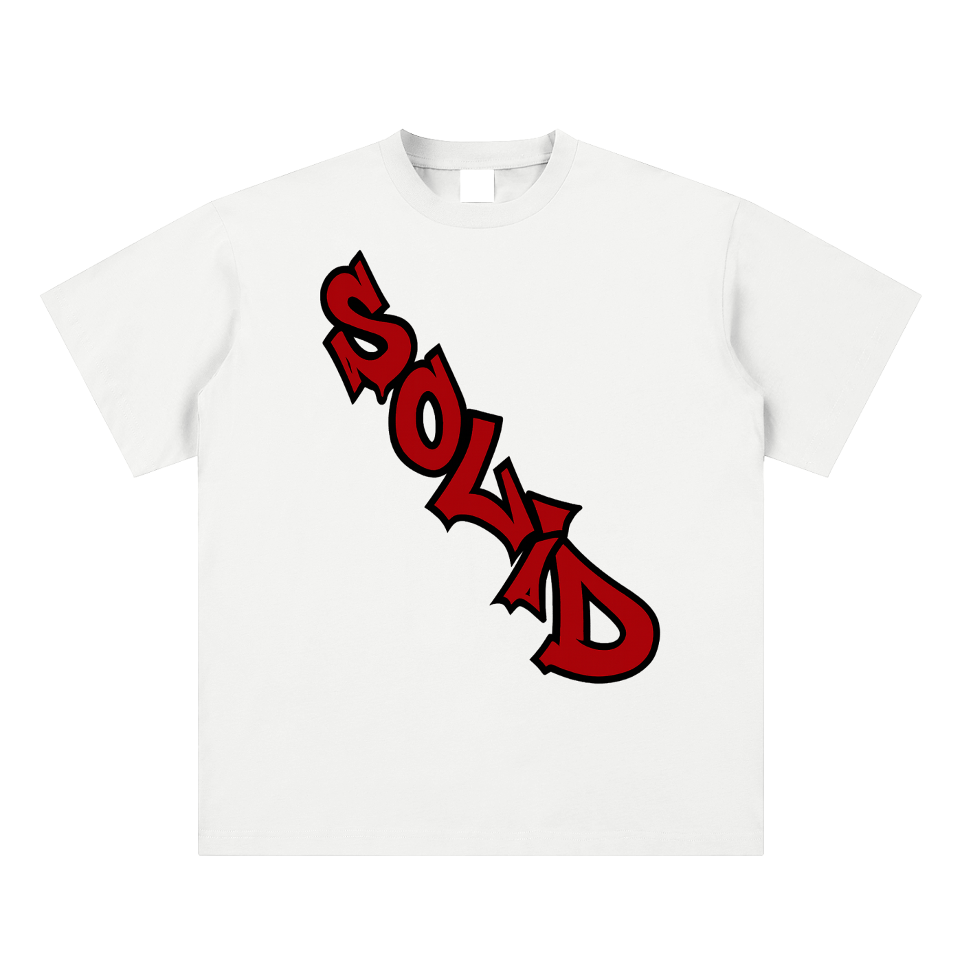 Solid Crossbody Red Tee