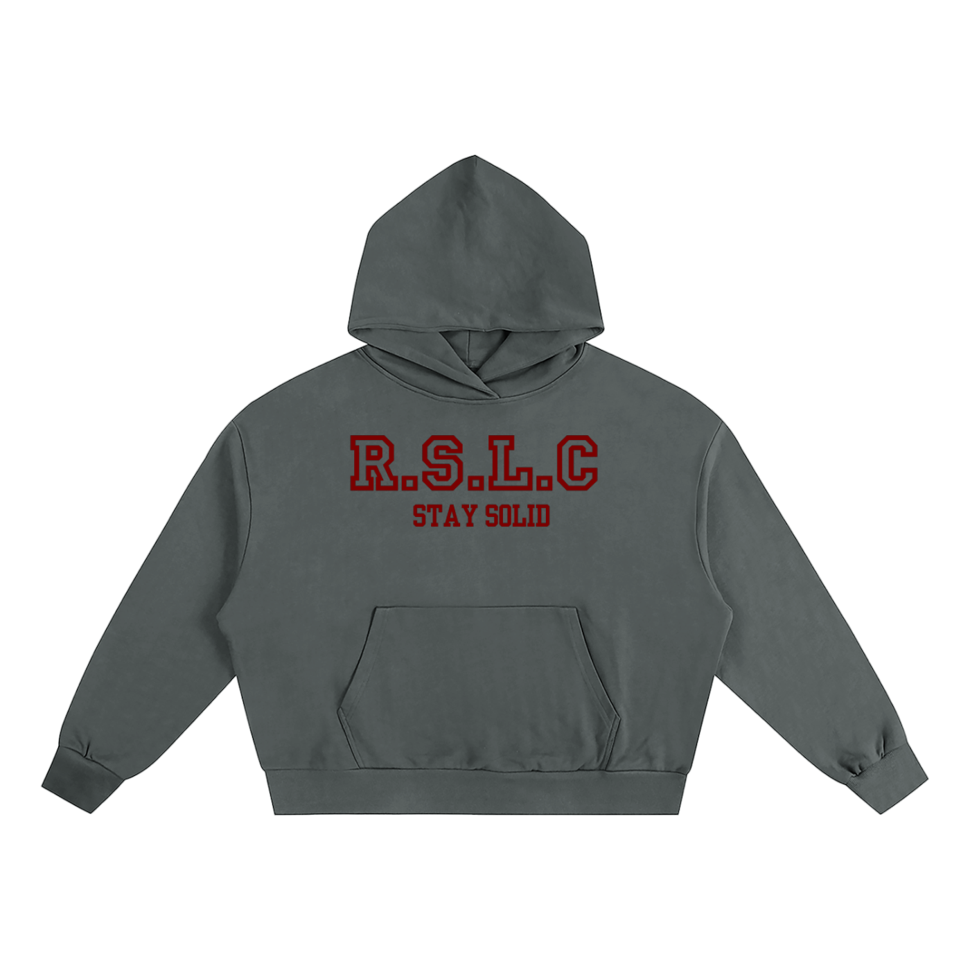 R.S.L.C Varsity Red Oversized Hoodie