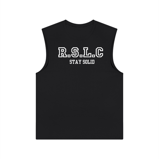 R.S.L.C Varsity White Performance Tank Top