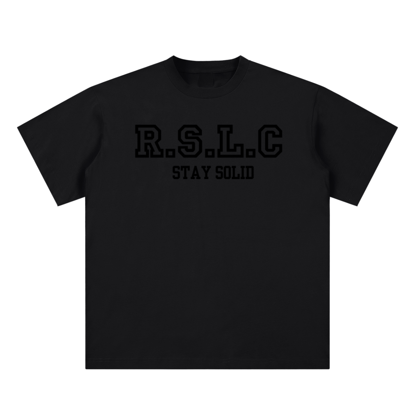 R.S.L.C Varsity Black Tee